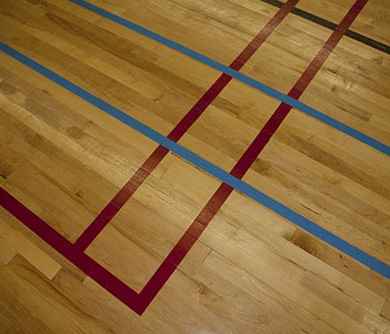 Bois franc pour gymnase